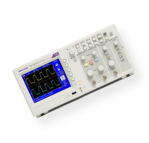 Tektronix TDS2012C Digital Storage Oscilloscope, 100 MHz Bandwidth, 2-channels, 5.7 in. (144 mm) Active TFT Color Display, Up to 2 GS/s Sample Rate, 2.5k point Record Length, Advanced Triggers including Pulse Width Trigger and Line-selectable Video Trigger, 16 Automated Measurements, and FFT Analysis for Simplified Waveform Analysis, Replacement of TDS2012B (TDS-2012C TDS 2012C)